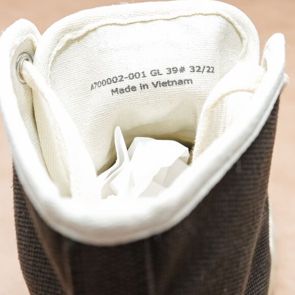 Camperlab Women Gender Dark Gray Canvas High Top Bootie Sneakers 8.5US EUR39 - Picture 8 of 8